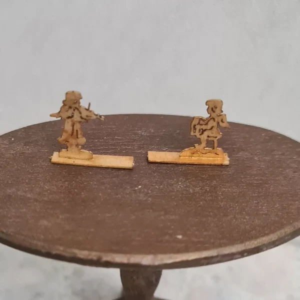 Two Christmas ornaments, 1/12 scale