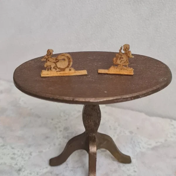 Two Christmas ornaments, 1/12 scale