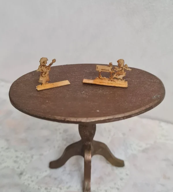 Two Christmas ornaments, 1/12 scale