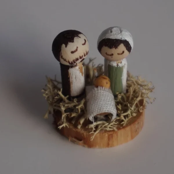 Dollhouse nativity scene, 1/12 scale