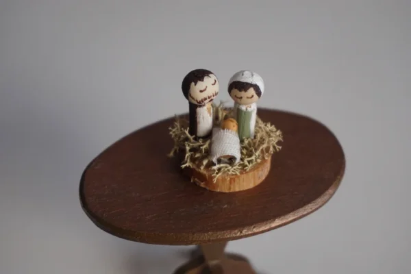 Dollhouse nativity scene, 1/12 scale - Imagen 2