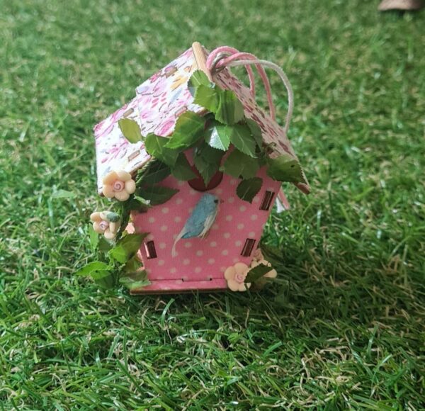 Dollhouse miniature birdhouse, 1/6 scale
