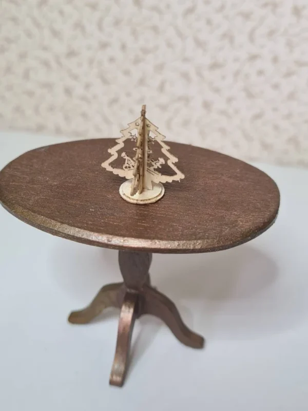 Miniature Christmas ornament tree, 1/12 scale