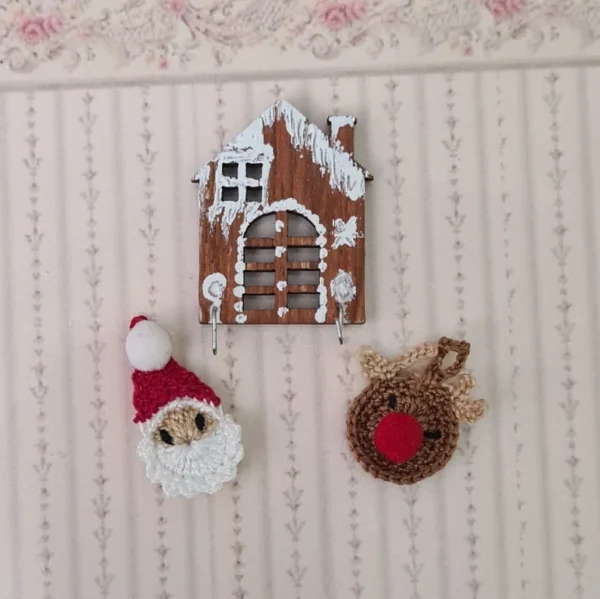 Dollhouse crochet potholders, 1/12 scale - Imagen 2