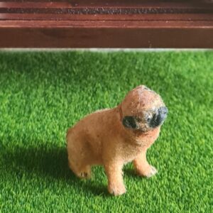 Dollhouse Miniature Pug Dog, 1/12 scale