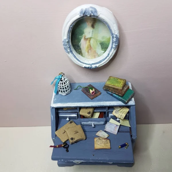 Dollhouse desk, 1/12 scale - Imagen 3
