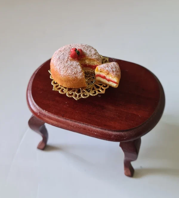 Dollhouse victorian sponge cake, 1/12 scale