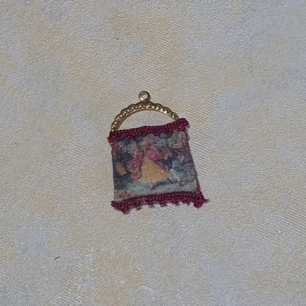 Miniature Victorian Handbag, 1/12 scale