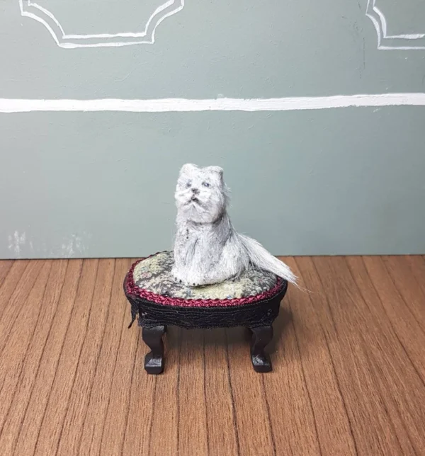 Dollhouse cat, 1/12 scale - Imagen 3