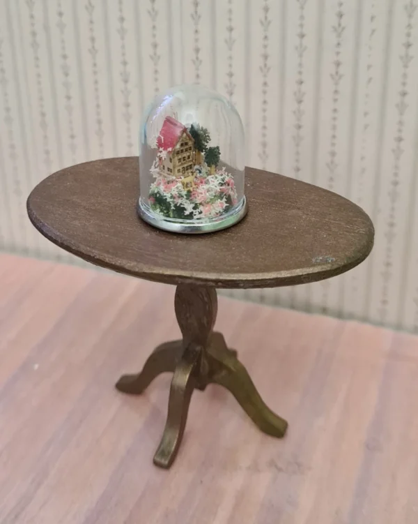 Dollhouse house in glass dome, 1/12 scale - Imagen 3