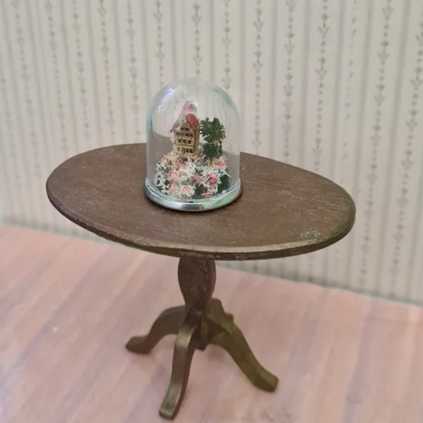 Dollhouse house in glass dome, 1/12 scale - Imagen 4