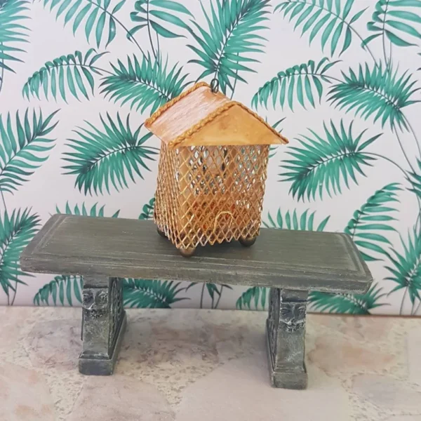 Dollhouse birdcage, 1/12 scale - Imagen 2