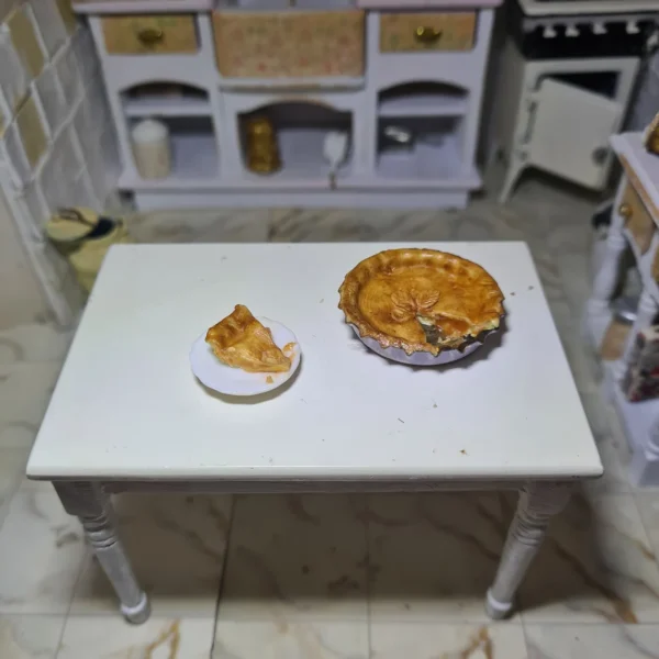Dollhouse apple pie, 1/12 scale - Imagen 2