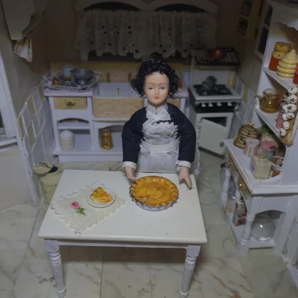 Dollhouse apple pie, 1/12 scale - Imagen 2