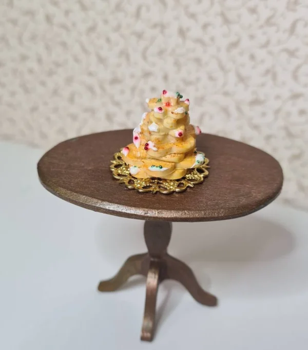Dollhouse Christmas cookie tree, 1/12 scale
