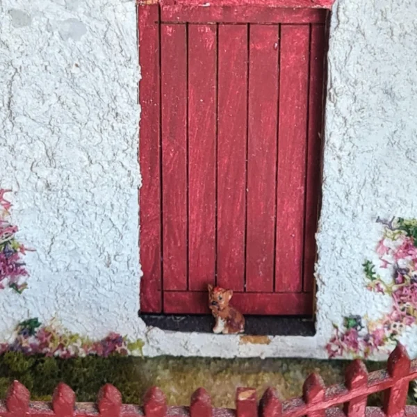 Dollhouse Yorkshire dog, 1/48 scale