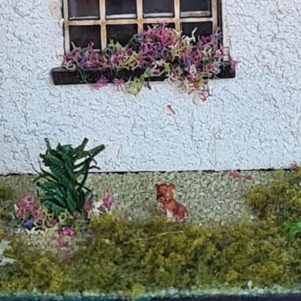 Dollhouse Yorkshire dog, 1/48 scale - Imagen 2