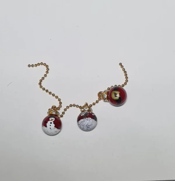 Dollhouse Handpainted Christmas balls 1/12 scale