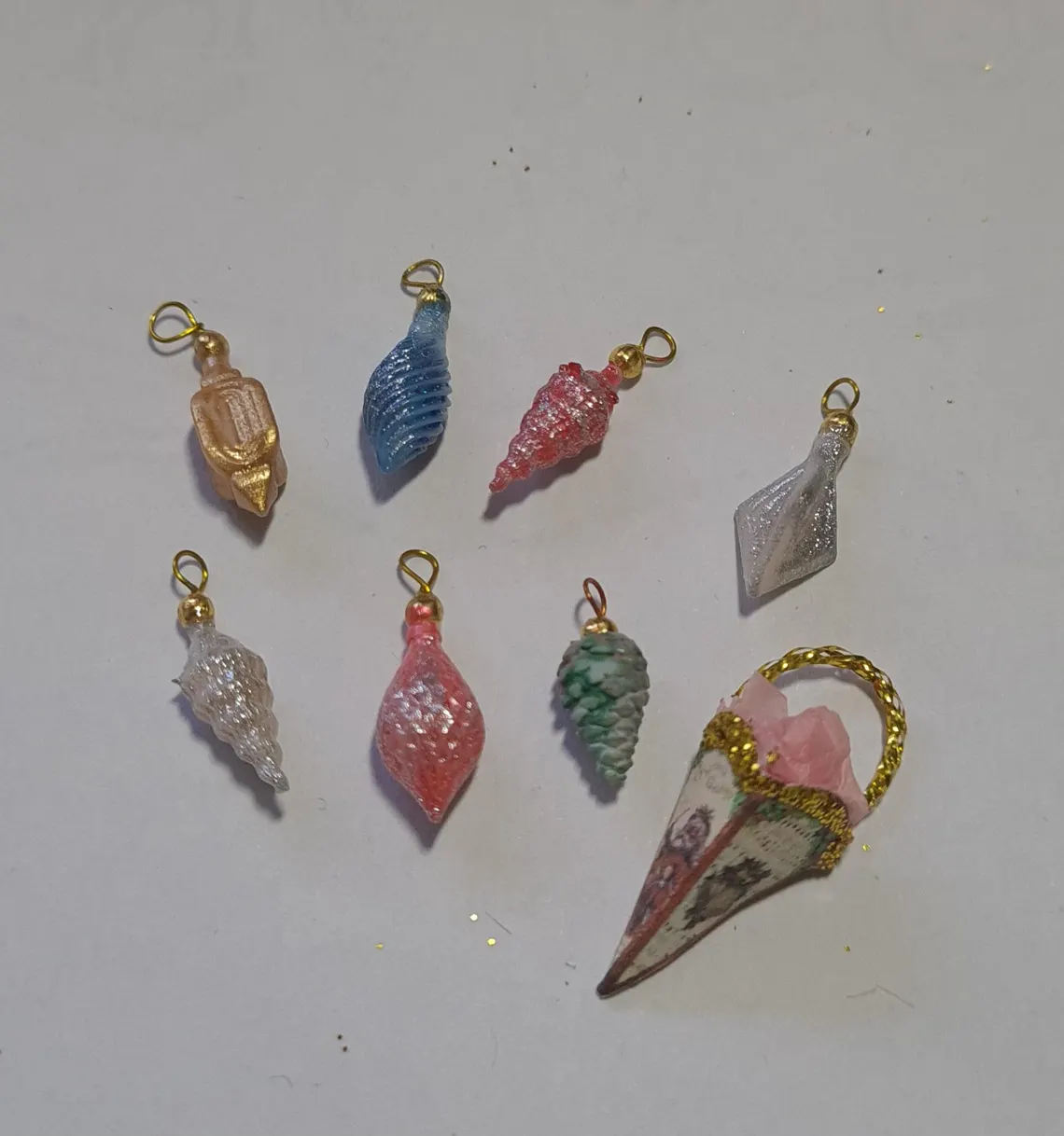 Dollhouse Christmas Tree Ornaments, 1/12 scale