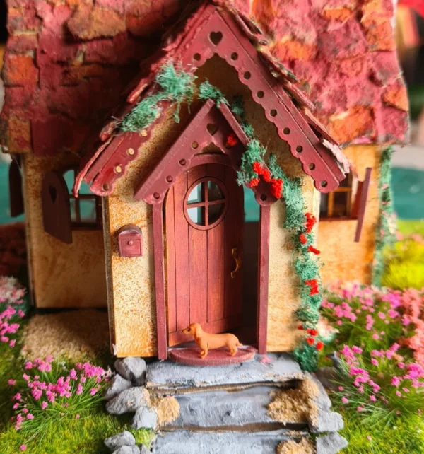 Dollhouse Dachshund dog, 1/48 scale - Imagen 2