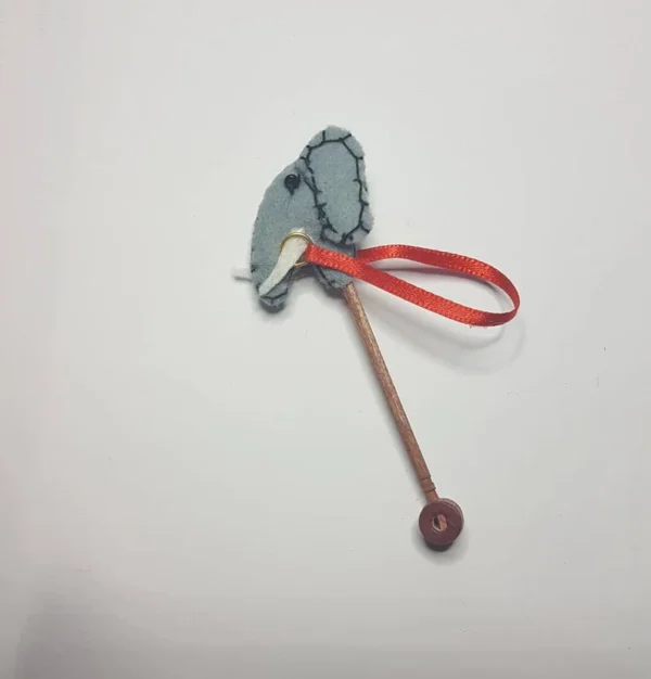 Dollhouse riding elephant toy, 1/12 scale