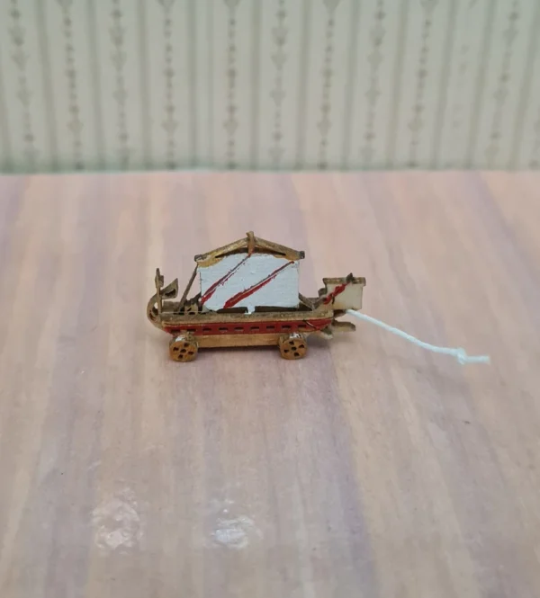 Dollhouse pull ship toy, 1/12 scale