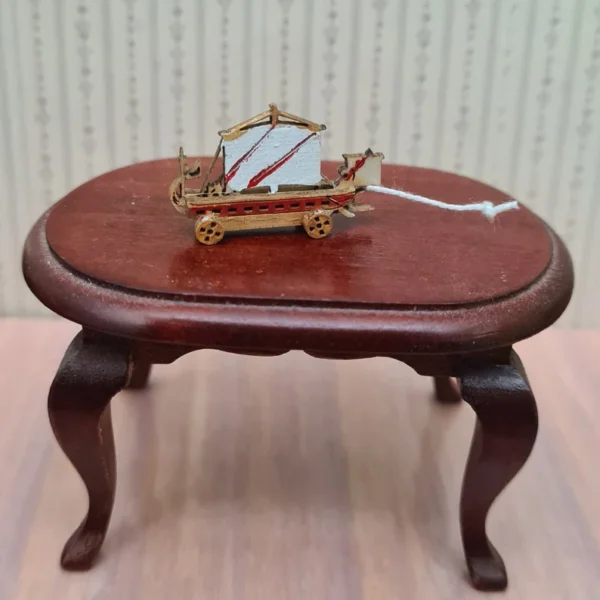 Dollhouse pull ship toy, 1/12 scale - Imagen 2