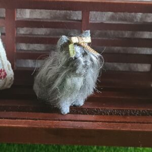 Dollhouse Miniature Yorkshire Dog, 1/12 scale
