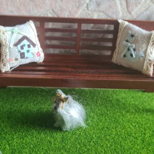 Alternative view of Dollhouse Miniature Yorkshire Dog, 1/12 scale