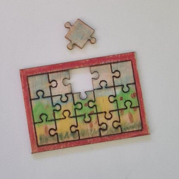 Dollhouse Miniature Puzzle, 1/12 scale