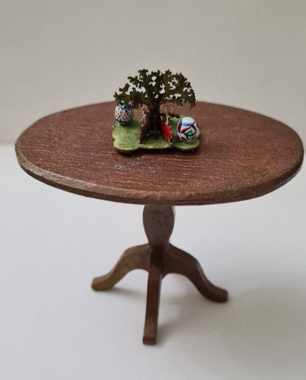Miniature Easter bunny ornament for dollhouse, 1/12 scale