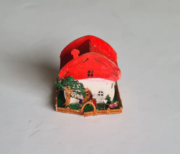 Miniature Easter bunny ornament for dollhouse, 1/12 scale