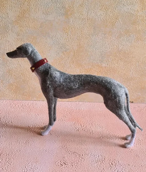 Dollhouse Greyhound dog, 1/12 scale
