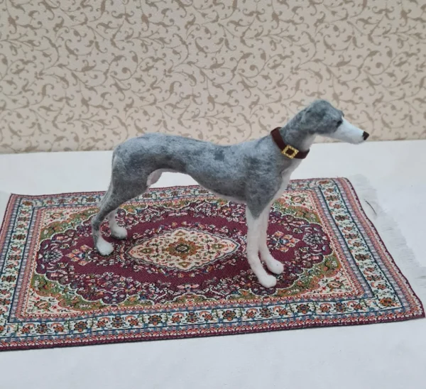 Dollhouse Greyhound dog, 1/12 scale - Imagen 2
