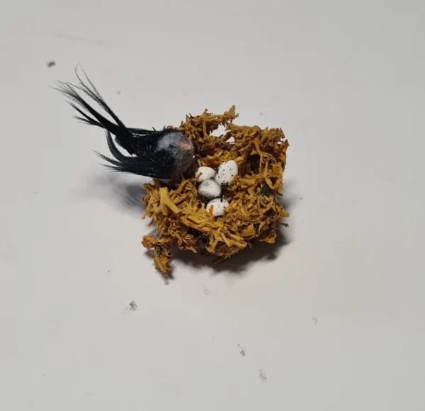 Dollhouse miniature nest, 1/12 scale