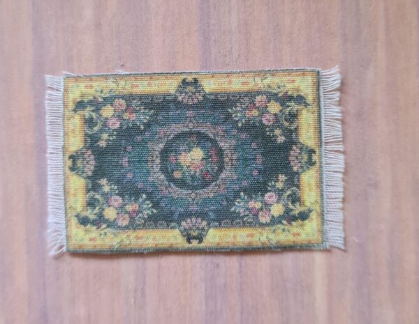 Dollhouse Miniature Fringed carpet, 1/48 scale - Imagen 2