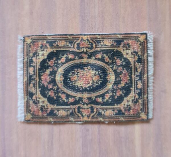 Dollhouse Miniature Fringed carpet, 1/48 scale