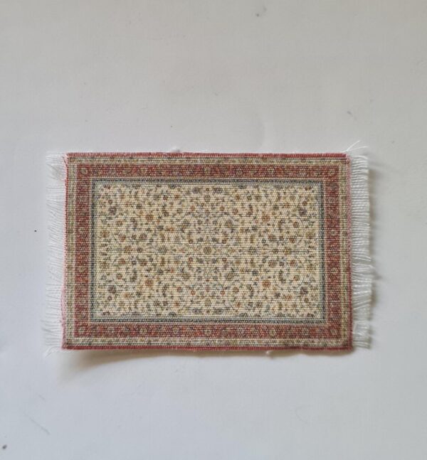 Dollhouse Miniature Fringed carpet, 1/48 scale - Imagen 2