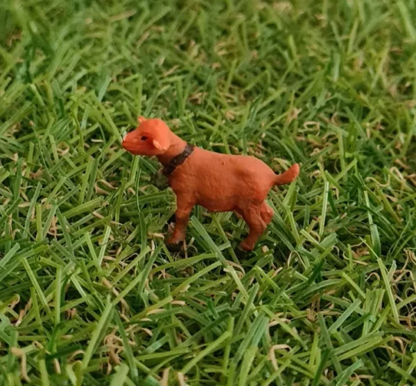 Dollhouse miniature goat, 1/48 scale