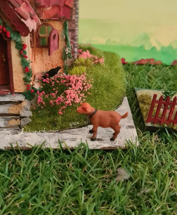 Dollhouse miniature goat, 1/48 scale - Imagen 2