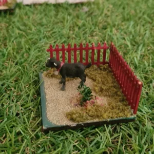 Alternative view of Dollhouse miniature goat, 1/48 scale