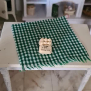 Dollhouse Miniature Egg Box, 1/12 Scale
