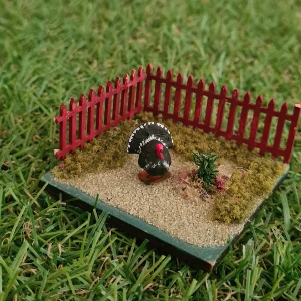 Dollhouse miniature turkey, 1/48 scale - Imagen 2