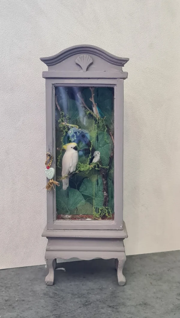 Dollhouse miniature aviary, 1/12 scale