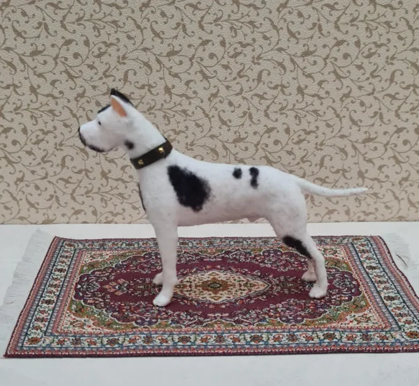 Dollhouse miniature Great Dane dog, 1/12 scale - Imagen 4