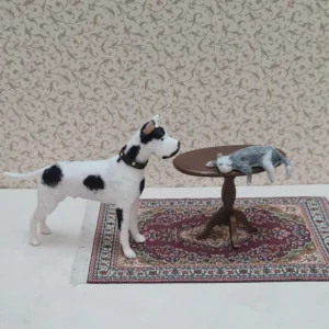 Alternative view of Dollhouse miniature Great Dane dog, 1/12 scale