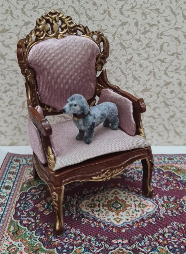 Dollhouse Miniature Dachshund Dog, 1/12 scale - Imagen 3