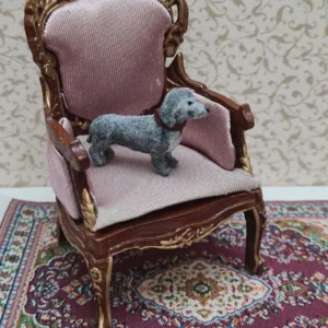 Dollhouse Miniature Dachshund Dog, 1/12 scale