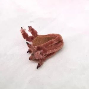 Alternative view of Dollhouse miniature fox brown stole, 1/12 scale