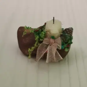 Christmas clog ornament to decorate doll houses, 1/12 scake